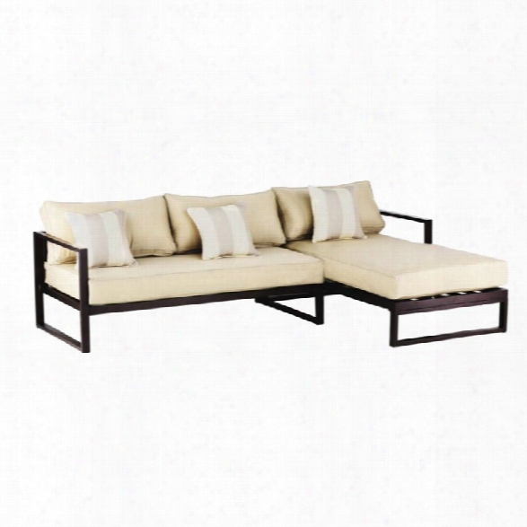 Serta Catalina Patio Sectional With Cushions In Bronze
