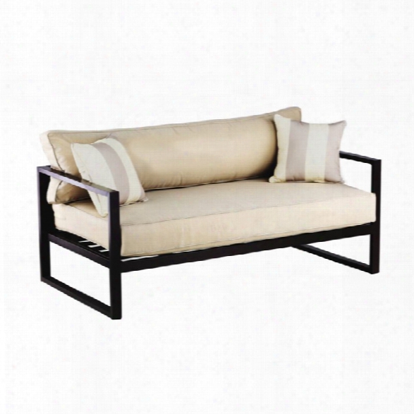 Serta Catalina Patio Sofa With Cushions In Bronze