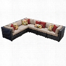 TKC Venice 6 Piece Patio Wicker Sectional