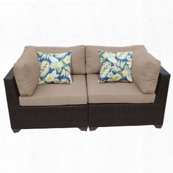 Tkc Belle Patio Wicker Loveseat