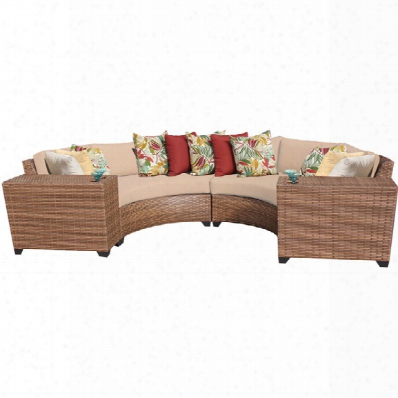 Tkc Laguna 4 Piece Patio Wicker Sectional