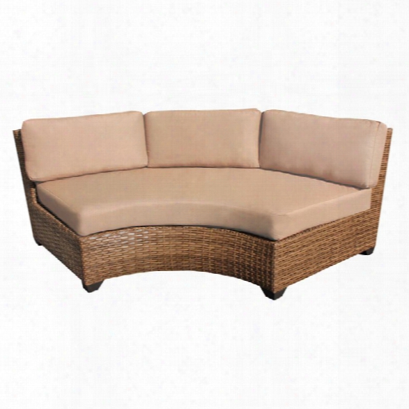 Tkc Lagun Curved Armless Patio Sofa (set Of 2)