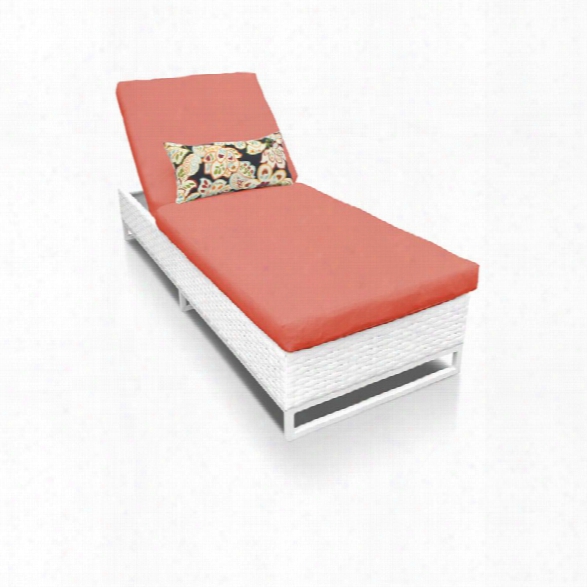 Tkc Miami Patio Chaise Lounge In Orange