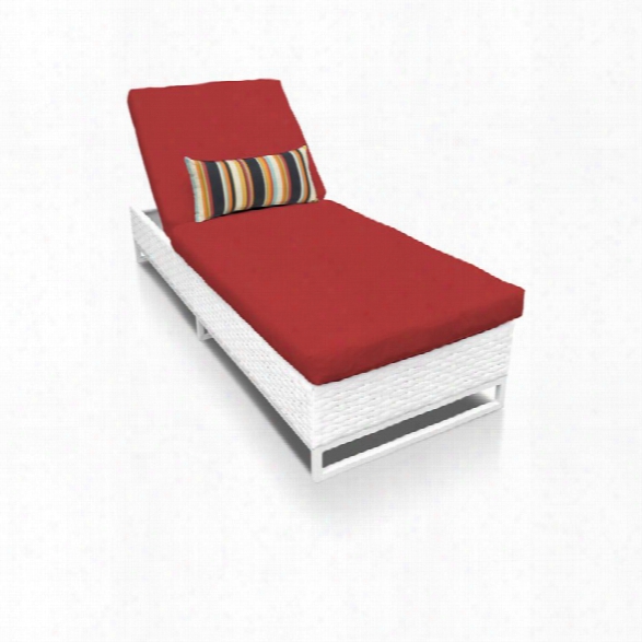 Tkc Miami Patio Chaise Lounge In Red