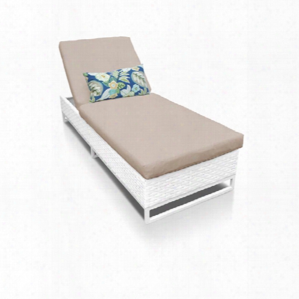 Tkc Miami Patio Chaise Lounge In Wheat