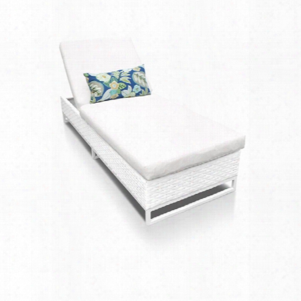 Tkc Miami Patio Chaise Lounge In White