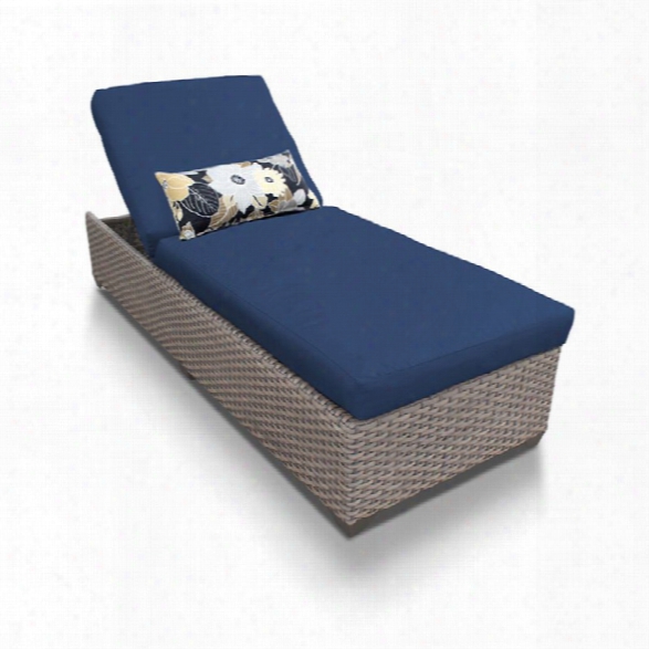 Tkc Oasis Patio Chaise Lounge In Navy