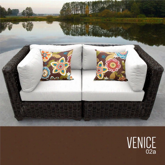 Tkc Venice Patio Twig Loveseat In White