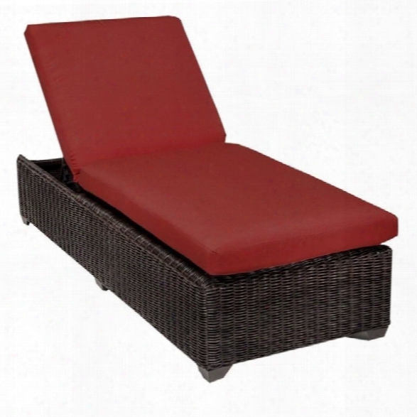 Tkc Venice Wicker Patio Lounges In Terracotta