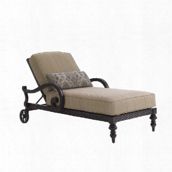 Tommy Bahama Black Sands Patio Chaise Lou Nge In Brown