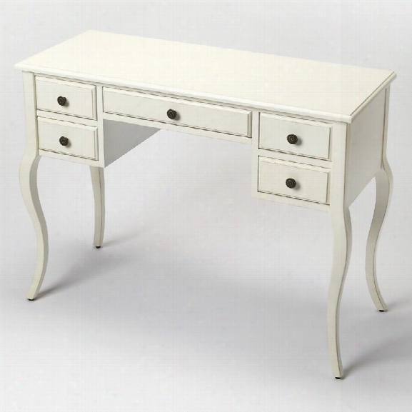 Butler Specialty Masterpiece Alicia Writing Desk In Ctotage White