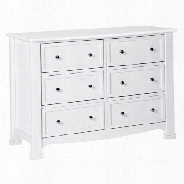 Davinci Kalani 6 Drawer Double Wide Dresser In White
