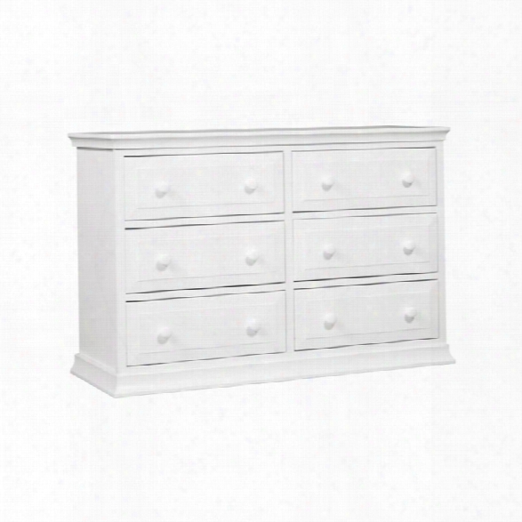 Davinci Signature 6 Drawer Double Dresser In White