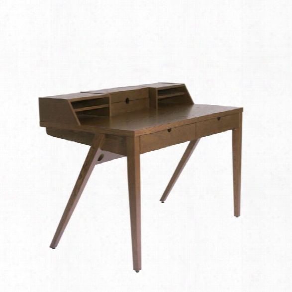 Eurostyle Yakov Writing Desk In Walnut