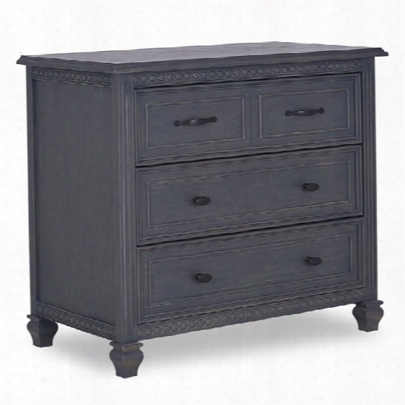 Evolur Madison 3 Drawer Chest In Weathered Grey