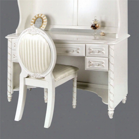 Furniiture Of America Rollison Desk In Pearl White