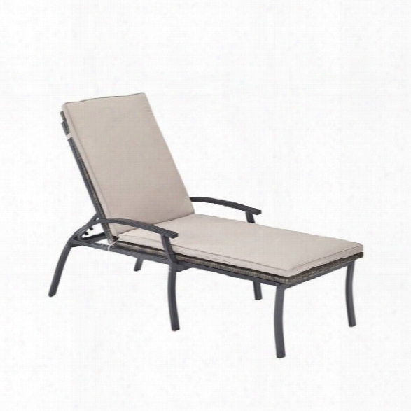 Home Styles Laguna Patio Chaise Lounge In Black