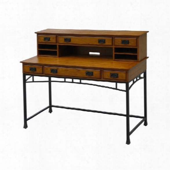 Home Styles Modern Craftsman Executive Desk And Hutch
