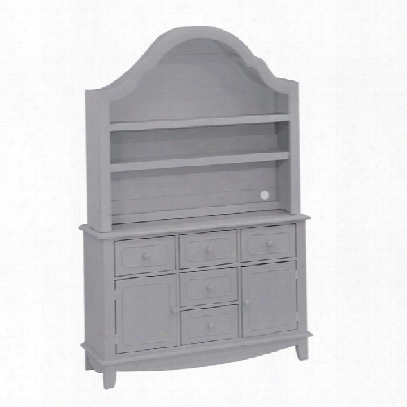 Million Dollar Baby Classic Sullivan Double Dresser With Hutch In Gray