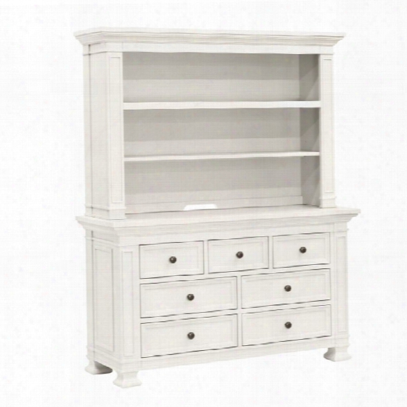 Million Dollar Baby Classic Traditional Classic Dresser With Hutch In Dove