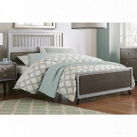 Ne Kids East End Full Spindle Bed In Gray