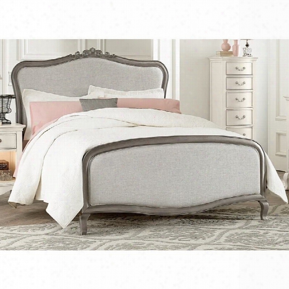 Ne Kids Kensington Katherine Full Upholstered Bed In Antique Silver