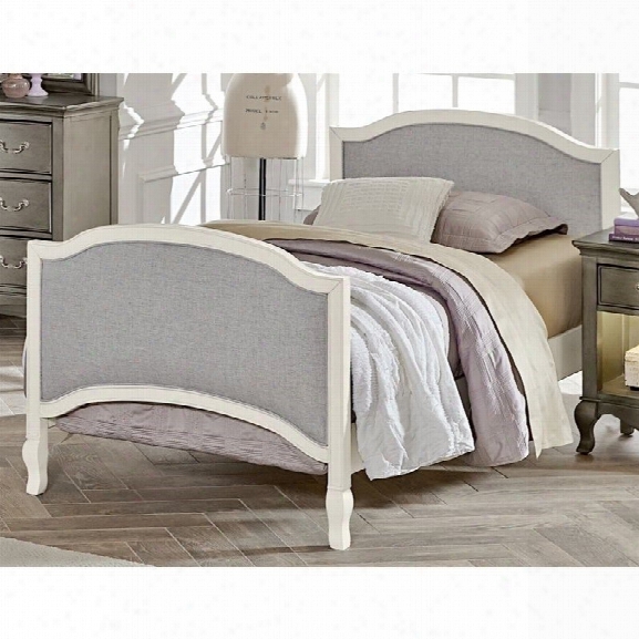 Ne Kids Kensington Victoria Twin Upholstered Bed In White