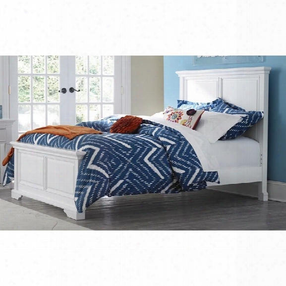 Ne Kid S Walnut Street Devon Full Panel Bed In White