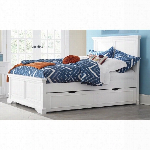 Ne Kids Walnut Street Devon Full Panel Bed With Trundle In White