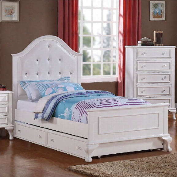 Picket House Furnishings Jenna Twin Bed With Trundle In White