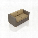 Harmonia Living Element Patio Loveseat in Heather Beige