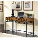 Home Styles Modern Craftsman Executive Desk in Deep Brown