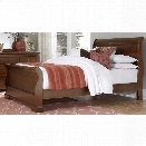 NE Kids Walnut Street Riley Full Sleigh Bed in Chestnut