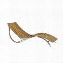 Tommy Bahama Tres Chic Patio Chaise Lounge in Natural Teak