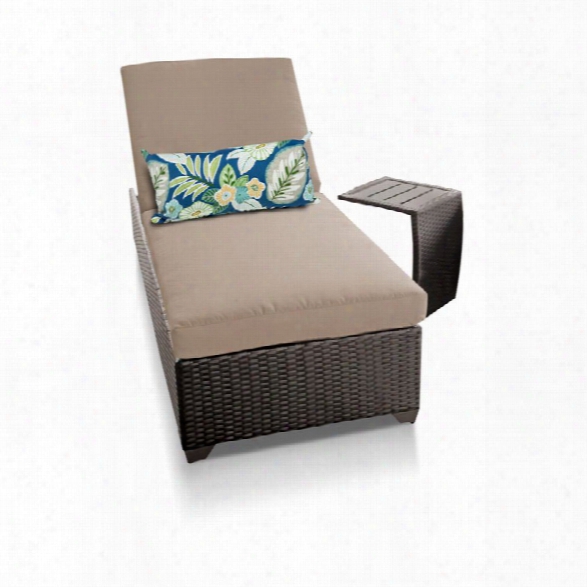 Tkc Classic Patio Chaise Lounge With Side Table