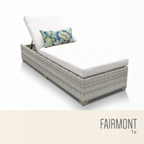 Tkc Fairmont Patio Chaise Lounge In White