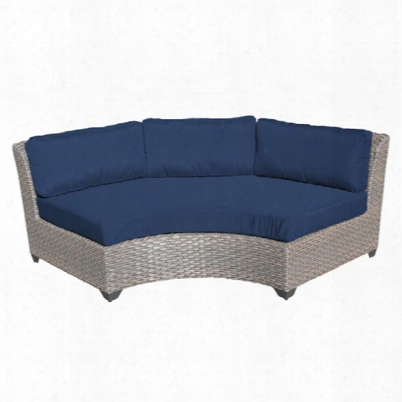 Tkc Florence Curved Armless Patio Sfoa In Navy (set Of 2)