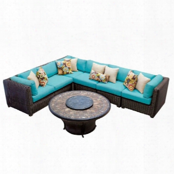 Tkc Venice 7 Piece Outdoor Wicker Sofa Set In Aruba