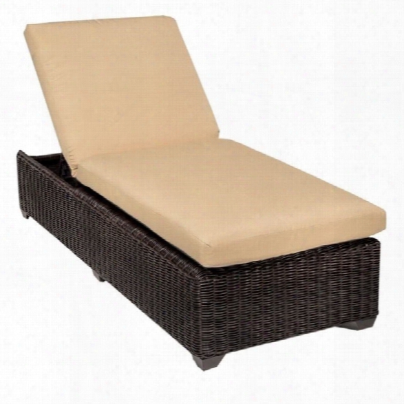 Tkc Venice Wicker Patio Lounges In Sesame