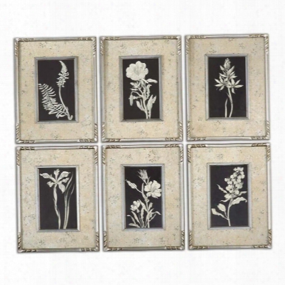 Uttermost Glowing Florals Framed Art (set Of 6)