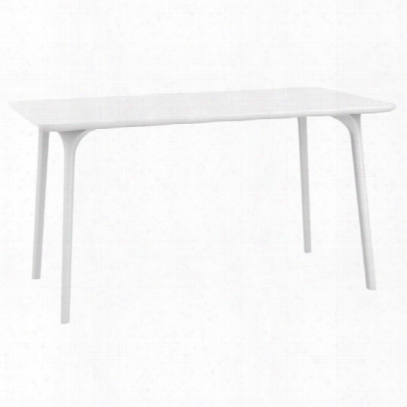 Compamia Maya 55 Patio Dining Table In White