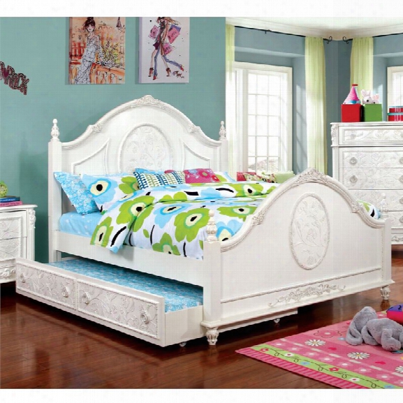 Furniture Of America Aneissa Full Kids Bed With Trundle In White