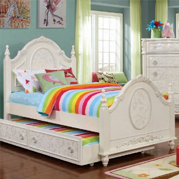 Furniture Of America Aneissa Twin Kids Bed In White