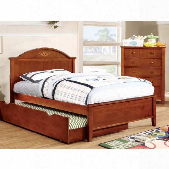 Furniture Of America Dugan Full Platfrom Bed In Oak