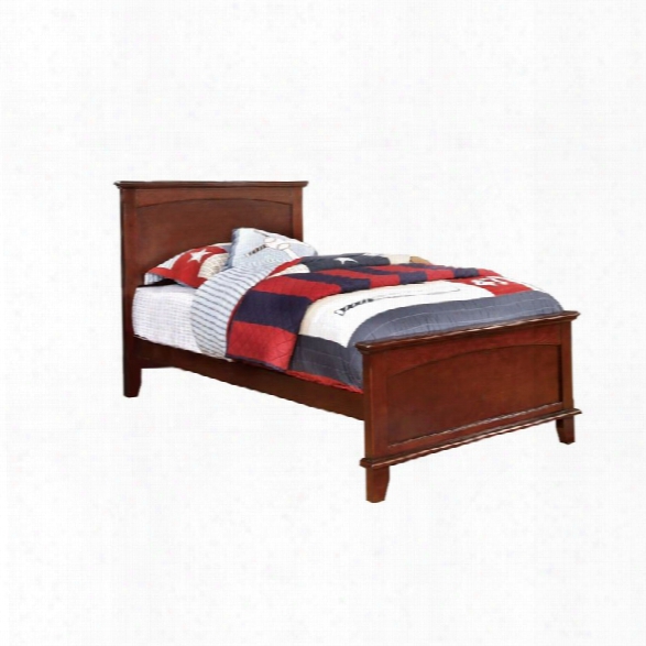 Furniture Of America Hailey Full Platform Panel Bed In Cherry