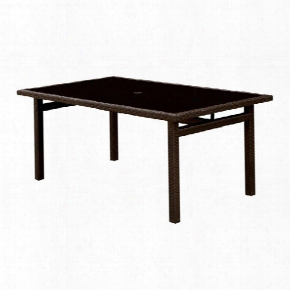 Furniture Of America Hamner Patio Dining Table In Espresso