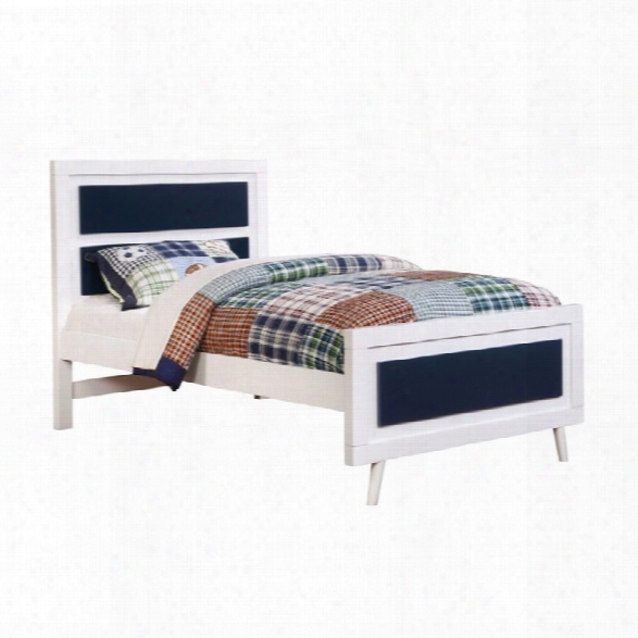 Furniture Of America Jennings Full Platform Panel Bed In Blue