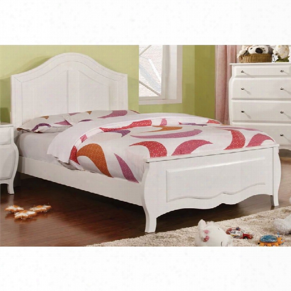 Furniture Of America Palon Twin Panel Bed In White