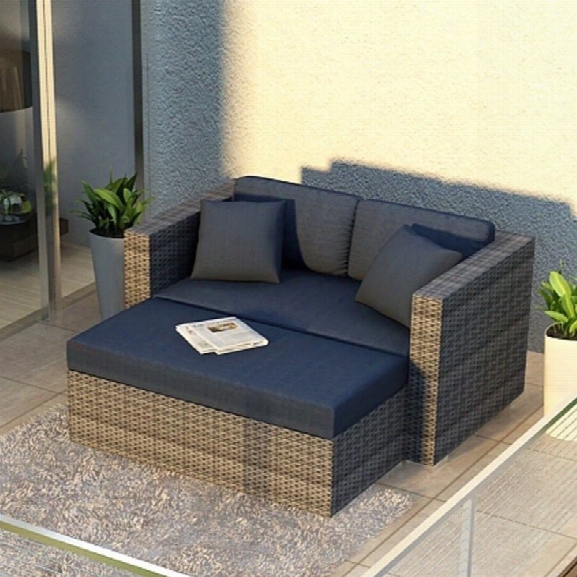 Harmonia Living District Patio Chaise Lounge-canvas Charcoal