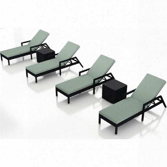 Harmonia Living Urbana 6 Piece Patio Chaise Lounge Set In Canvas Spa